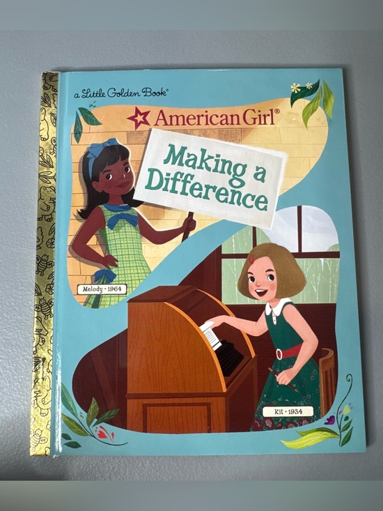 American Girl Other - American Girl a Little Golden Book hardcover making a difference dolls girls